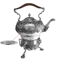 Victorian Sterling Silver Tea Kettle 1894